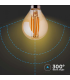 Bec LED filament 4W E14 P45 2200K, V-TAC