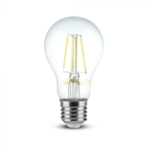 Bec LED filament 4W E27 A60 6400K, V-TAC