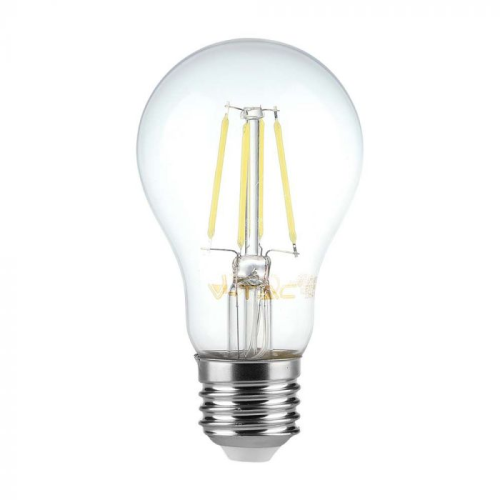 Bec LED filament 6W E27 A60 3000K, V-TAC