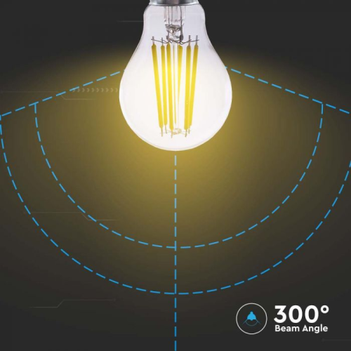 Bec LED filament 18W E27 A70 3000K, V-TAC