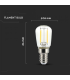 Bec LED filament 2W E14 ST26 3000K, V-TAC