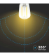 Bec LED filament 2W E14 ST26 3000K, V-TAC