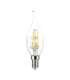 Bec LED filament 4W E14 lumanare cu flacara 3000K, V-TAC