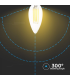 Bec LED filament 6W E14 lumanare 2700K, V-TAC