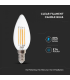 Bec LED filament 6W E14 lumanare 2700K, V-TAC