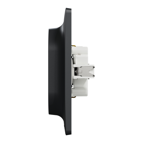 Priza schuko dubla Unica antracit 16A, Schneider