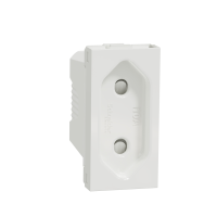 Priza 2P Unica alb 10A, Schneider