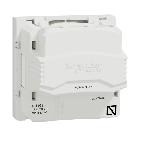 Priza 2P Unica alb 16A, Schneider