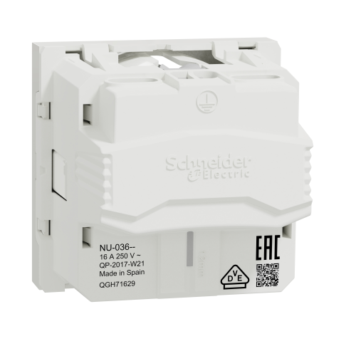 Priza schuko Unica alb 16A, Schneider