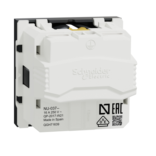 Priza schuko cu obturatoare Unica antracit 16A, Schneider