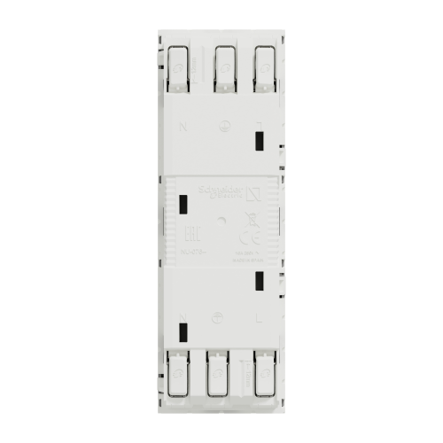 Priza schuko tripla fara surub cu obturatoare Unica aluminiu 16A, Schneider