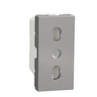 Priza italiana Unica aluminiu 16A, Schneider