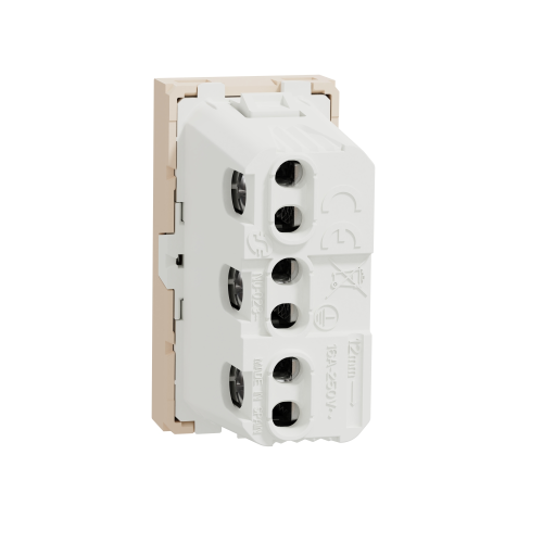 Priza italiana Unica bej 16A, Schneider