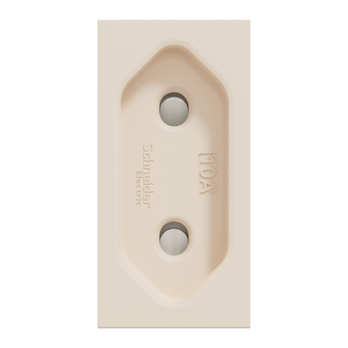 Priza 2P Unica bej 10A, Schneider