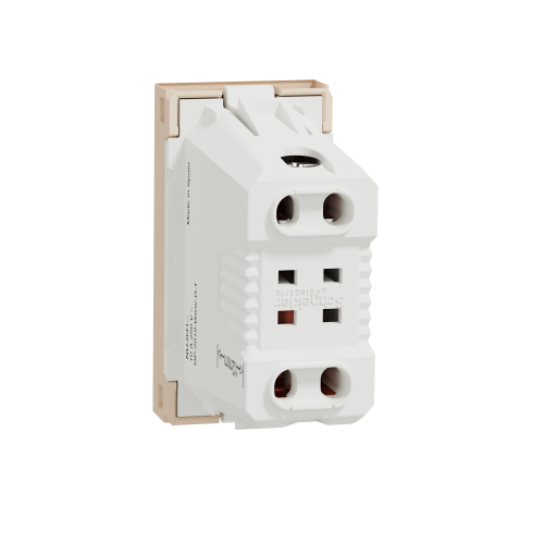 Priza 2P Unica bej 10A, Schneider