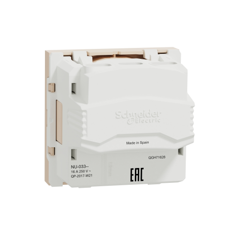 Priza 2P Unica bej 16A, Schneider