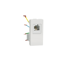 Priza telefon RJ12 Unica 1M alb 16A, Schneider