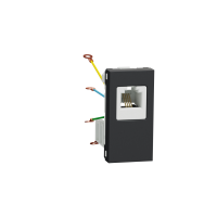 Priza telefon RJ12 Unica 1M antracit, Schneider