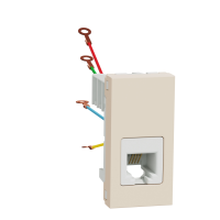 Priza telefon RJ12 Unica 1M bej, Schneider
