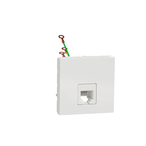 Priza telefon RJ12 Unica 2M alb, Schneider