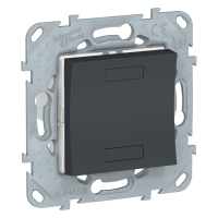 Intrerupator cu revenire KNX + suport fixare Unica antracit, Schneider