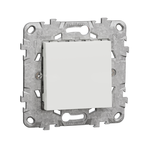 Intrerupator cap scara + suport fixare si gheare Unica alb 10A, Schneider