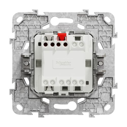 Intrerupator cap scara + suport fixare si gheare Unica alb 10A, Schneider