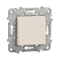 Intrerupator simplu IP44 + suport fixare Unica bej 10AX, Schneider