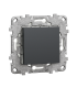 Intrerupator simplu IP44 + suport fixare Unica antracit 10AX, Schneider