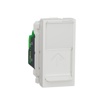 Priza RJ45 cat5 UTP Unica 1M alb, Schneider