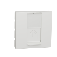 Priza RJ45 Cat 5 UTP Unica 2M alb, Schneider