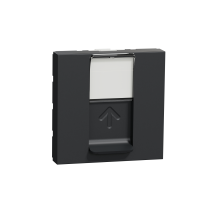 Priza RJ45 Cat 5 UTP Unica 2M antracit, Schneider