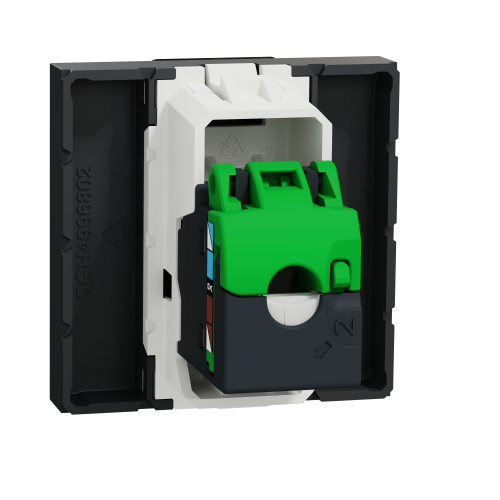 Priza RJ45 Cat 5 UTP Unica 2M antracit, Schneider