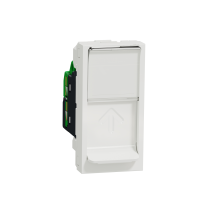 Priza RJ45 Cat 6 UTP Unica 1M alb, Schneider