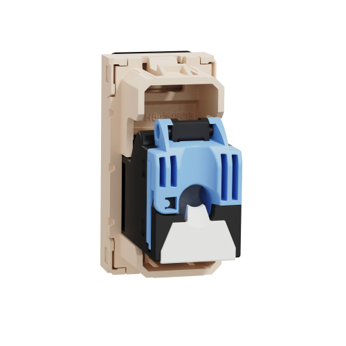 Priza RJ45 Cat 5 UTP Unica 1M bej, Schneider