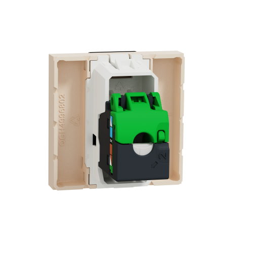 Priza RJ45 Cat 5 UTP Unica 2M bej, Schneider