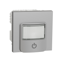 Senzor de miscare cu intrerupator I/O Unica aluminiu 10A, Schneider