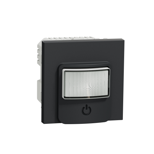 Senzor de miscare cu intrerupator I/O Unica antracit 10A, Schneider