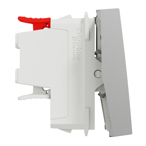 Intrerupator cruce Unica 2M aluminiu 10A, Schneider