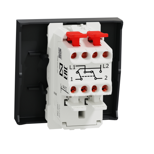 Intrerupator cruce Unica 2M antracit 10A, Schneider