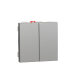 Intrerupator cap scara dublu Unica 2M aluminiu 10A, Schneider