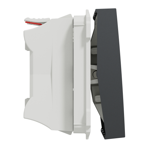 Intrerupator dublu Unica 2M antracit 10A, Schneider