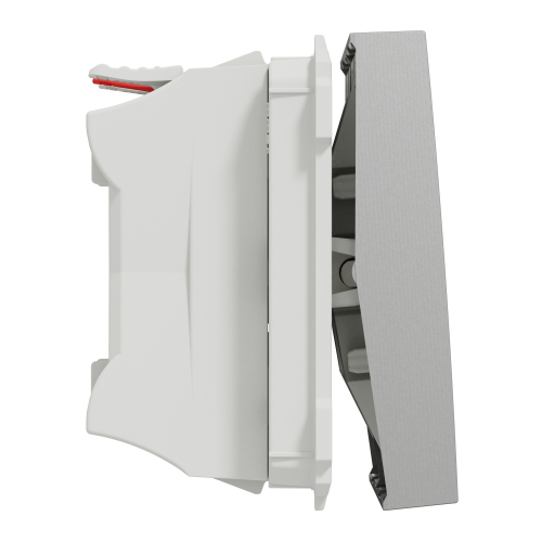 Intrerupator dublu Unica 2M aluminiu 10A, Schneider