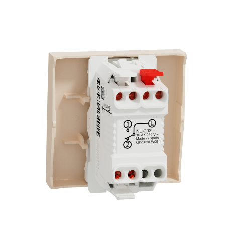 Intrerupator simplu Unica 2M bej 10A, Schneider