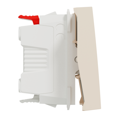 Intrerupator simplu Unica 2M bej 10A, Schneider