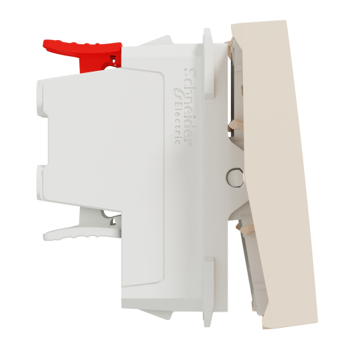 Intrerupator cruce Unica 2M bej 10A, Schneider