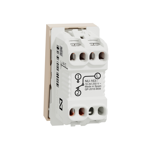 Intrerupator cap scara cu surub Unica 1M bej 16A, Schneider