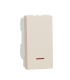Intrerupator simplu cu surub + led Unica 1M bej  16A, Schneider