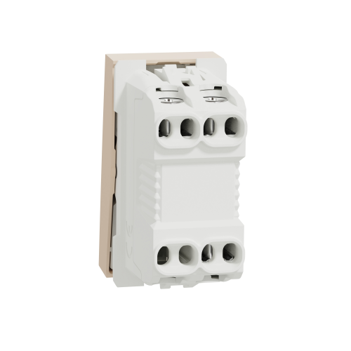 Intrerupator simplu cu surub + led Unica 1M bej  16A, Schneider