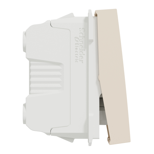 Intrerupator simplu cu surub + led Unica 1M bej  16A, Schneider